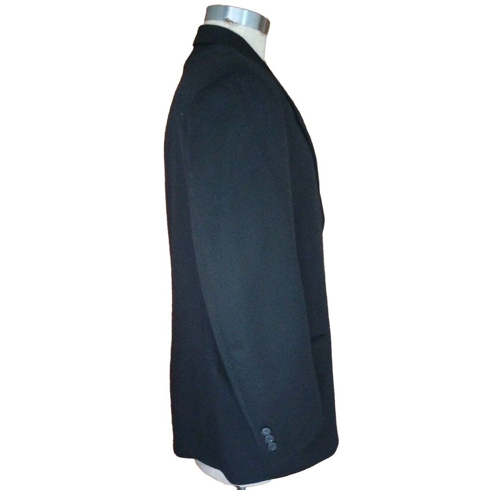Ing Loro Piana & C. Men's Black 100% Cashmere Jacket Blazer Chest 46 Manzoni - Picture 2 of 14